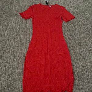 Red/Coral Bodycon Dress